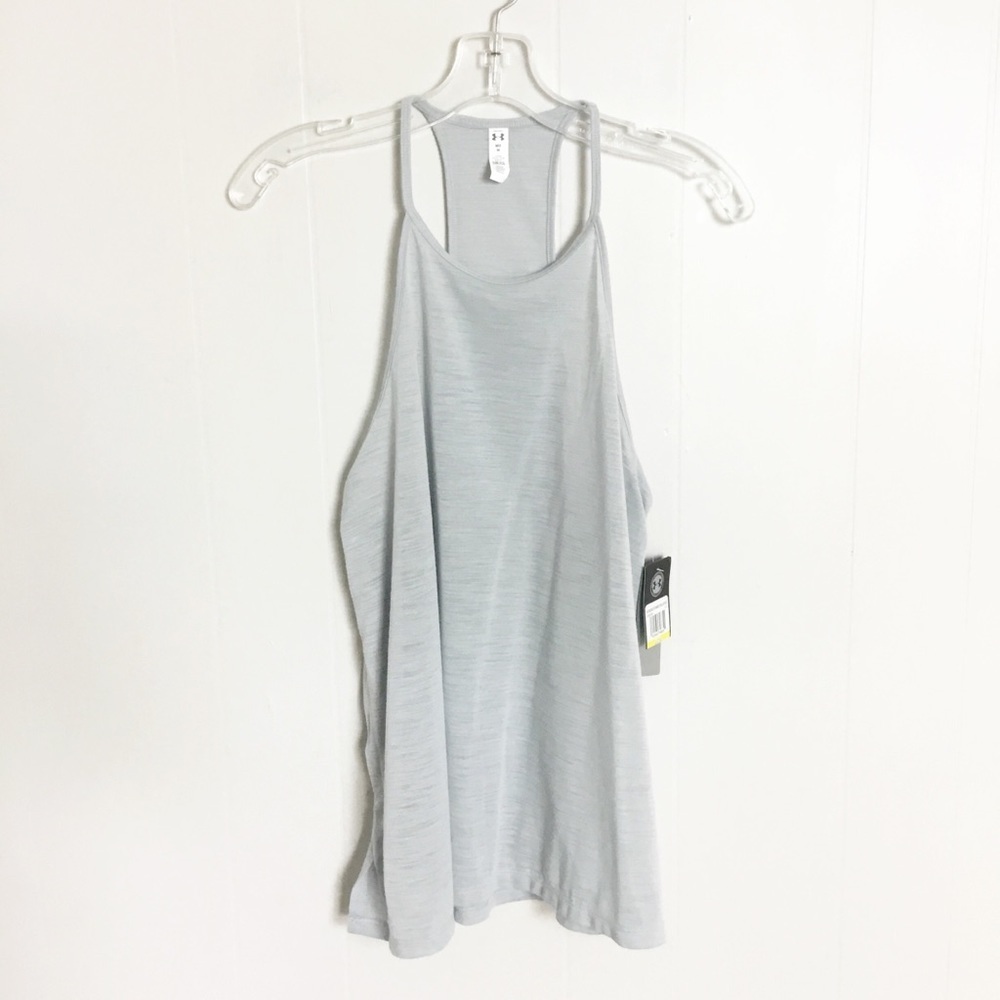 Under Armor Gray Tank Gym Top New Size M